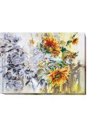Bead Embroidery Kit on Art Canvas "Awakening"