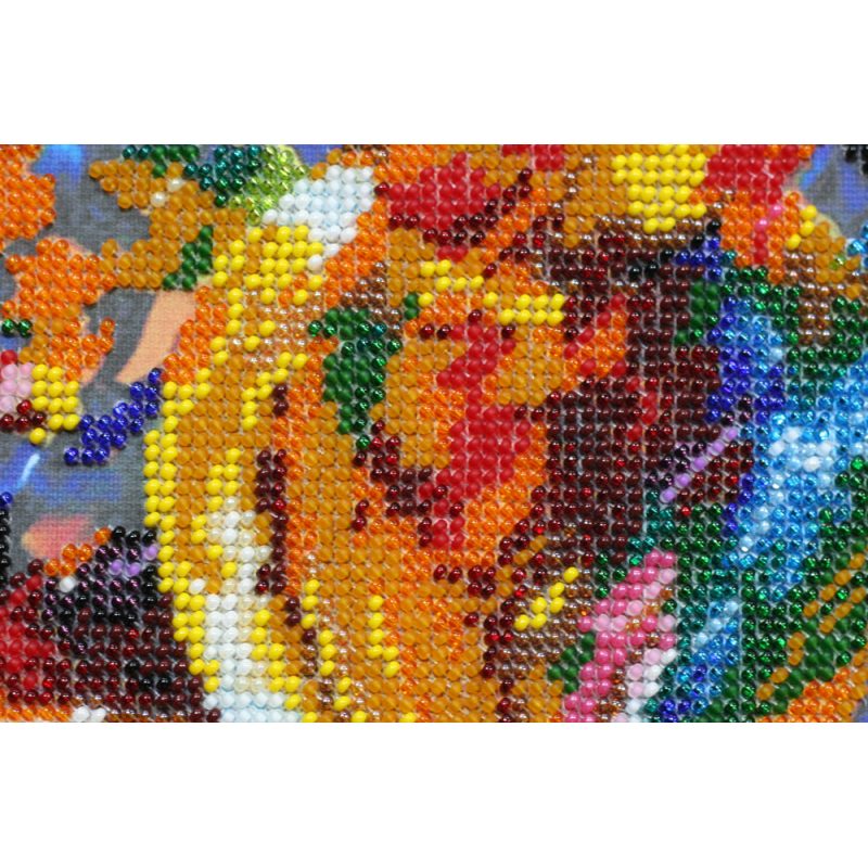 Bead Embroidery Kit on Art Canvas "Air balloons"