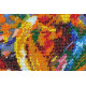 Bead Embroidery Kit on Art Canvas "Air balloons"