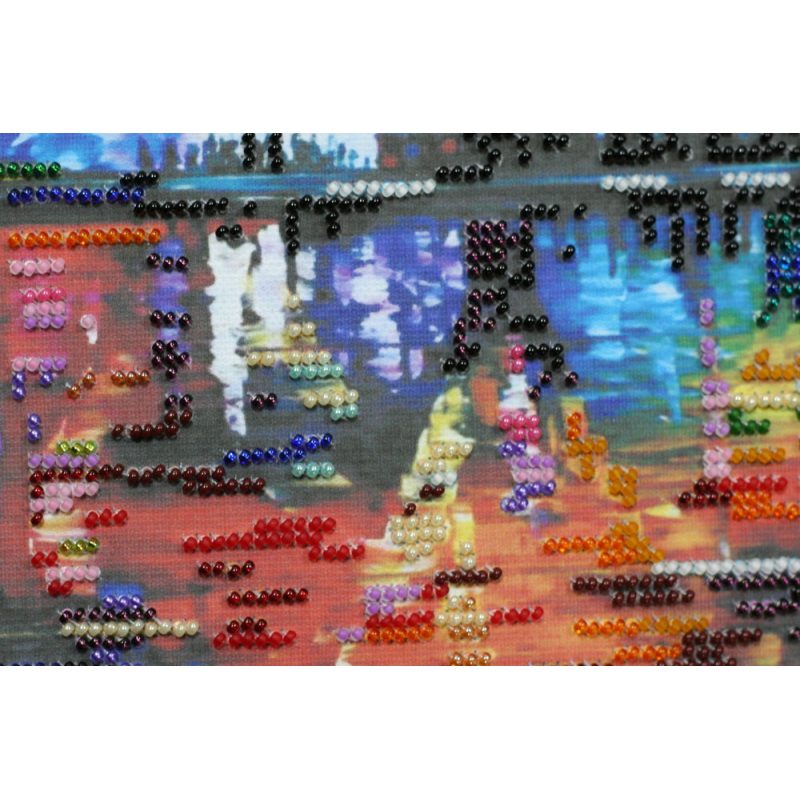 Bead Embroidery Kit on Art Canvas "Air balloons"