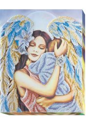 Bead Embroidery Kit on Art Canvas "Joyance of motherhood"