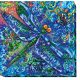 Bead Embroidery Kit on Art Canvas "Turquoise"