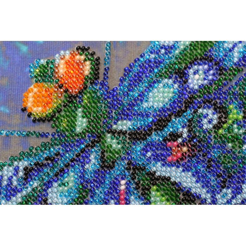Bead Embroidery Kit on Art Canvas "Turquoise"