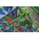 Bead Embroidery Kit on Art Canvas "Turquoise"