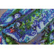 Bead Embroidery Kit on Art Canvas "Turquoise"