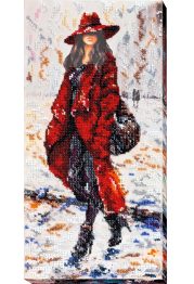 Bead Embroidery Kit on Art Canvas "Ellis"
