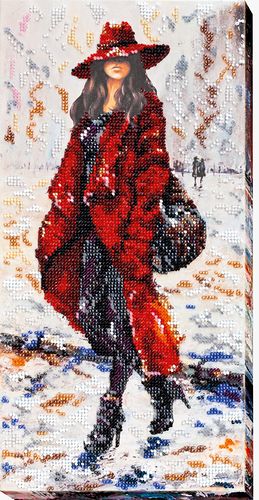 Bead Embroidery Kit on Art Canvas "Ellis"