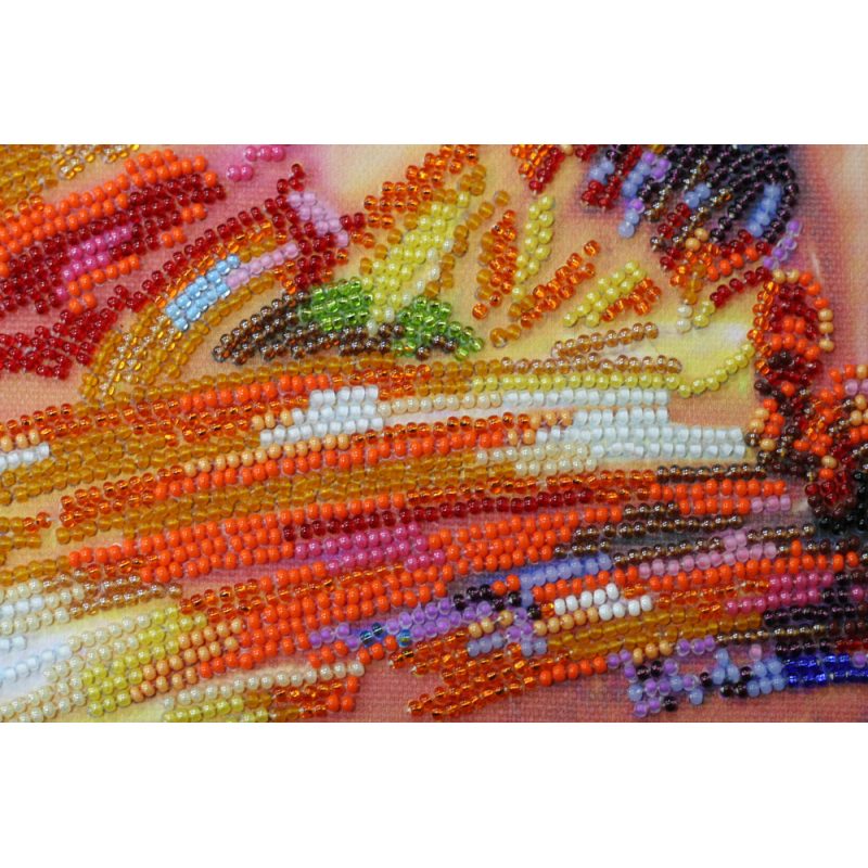Bead Embroidery Kit on Art Canvas "Tango style"