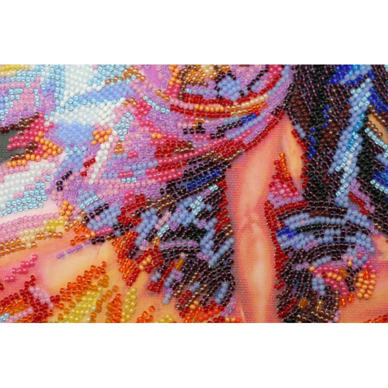 Bead Embroidery Kit on Art Canvas "Tango style"