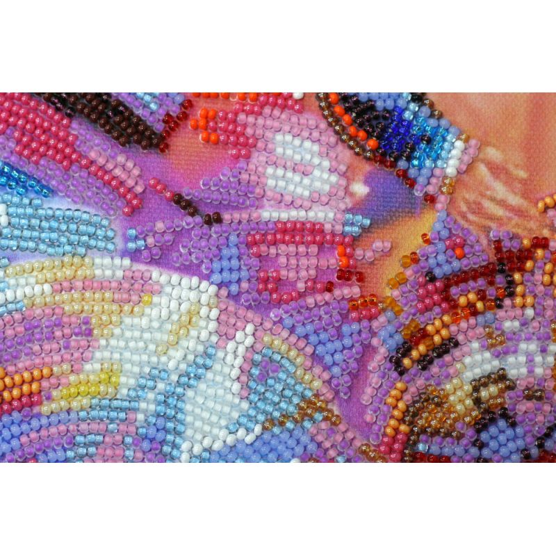 Bead Embroidery Kit on Art Canvas "Tango style"