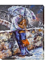 Bead Embroidery Kit on Art Canvas "Neoromantic"