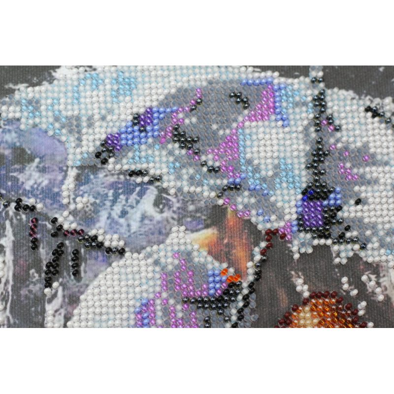 Bead Embroidery Kit on Art Canvas "Neoromantic"