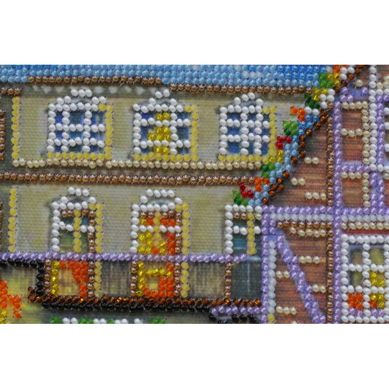 Bead Embroidery Kit on Art Canvas "Christmas celebration"