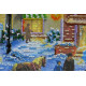 Bead Embroidery Kit on Art Canvas "Christmas celebration"