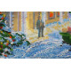 Bead Embroidery Kit on Art Canvas "Christmas celebration"