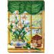 Bead Embroidery Kit on Art Canvas "Spring is everywhere-1"
