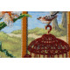 Bead Embroidery Kit on Art Canvas "Spring is everywhere-1"