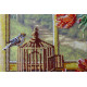 Bead Embroidery Kit on Art Canvas "Spring is everywhere-2"