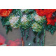 Bead Embroidery Kit on Art Canvas "Poppies and buldenezh"