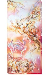 Bead Embroidery Kit on Art Canvas "Sunrise song - 2"