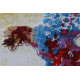 Bead Embroidery Kit on Art Canvas "World map - 1"