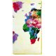 Bead Embroidery Kit on Art Canvas "World map - 2"