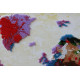 Bead Embroidery Kit on Art Canvas "World map - 2"