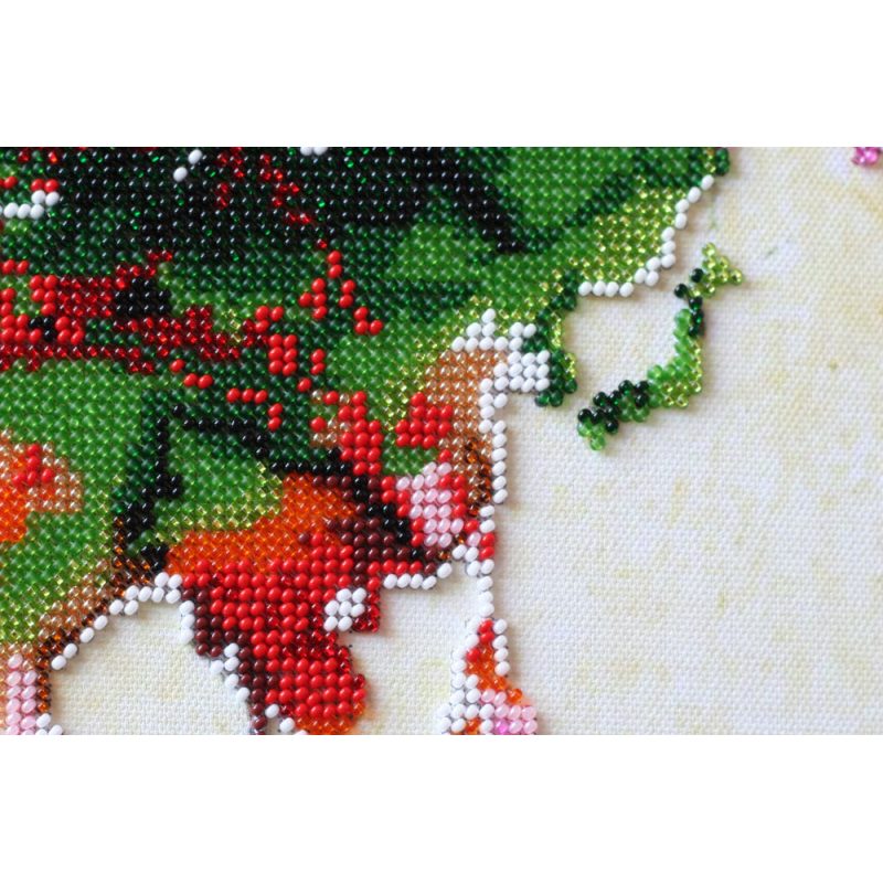 Bead Embroidery Kit on Art Canvas "World map - 3"