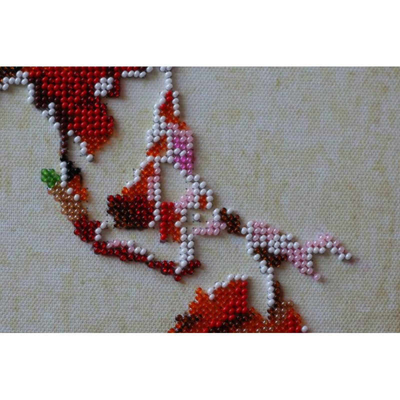 Bead Embroidery Kit on Art Canvas "World map - 3"