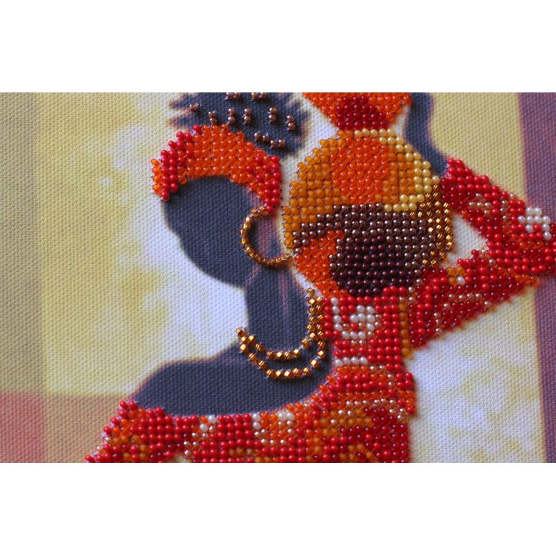 Bead Embroidery Kit on Art Canvas "Africa-1"