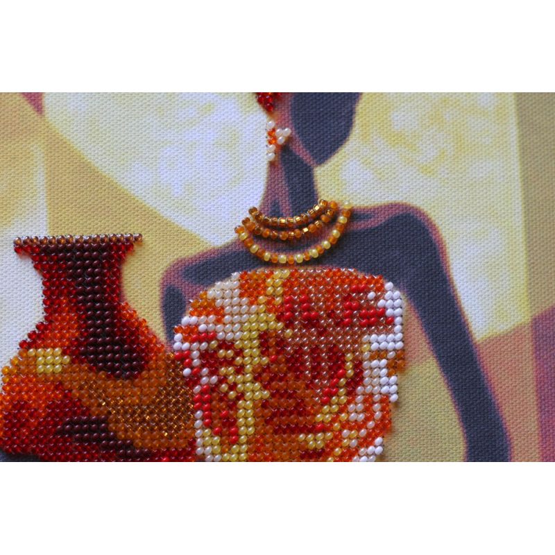Bead Embroidery Kit on Art Canvas "Africa-3"