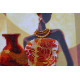 Bead Embroidery Kit on Art Canvas "Africa-3"