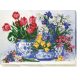 Bead Embroidery Kit on Art Canvas "Fragrant round dance"