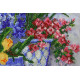 Bead Embroidery Kit on Art Canvas "Fragrant round dance"