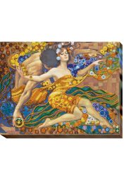 Bead Embroidery Kit on Art Canvas "Rivers of love"