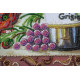 Bead Embroidery Kit on Art Canvas "Sparkling still-life"