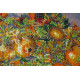 Bead Embroidery Kit on Art Canvas "Pomegranate tree"