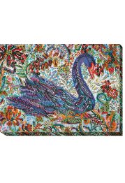 Bead Embroidery Kit on Art Canvas "At magic lake"