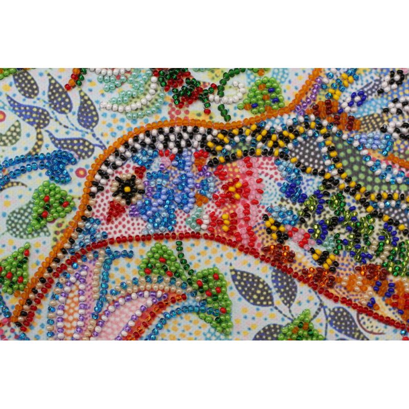 Bead Embroidery Kit on Art Canvas "Hovering"