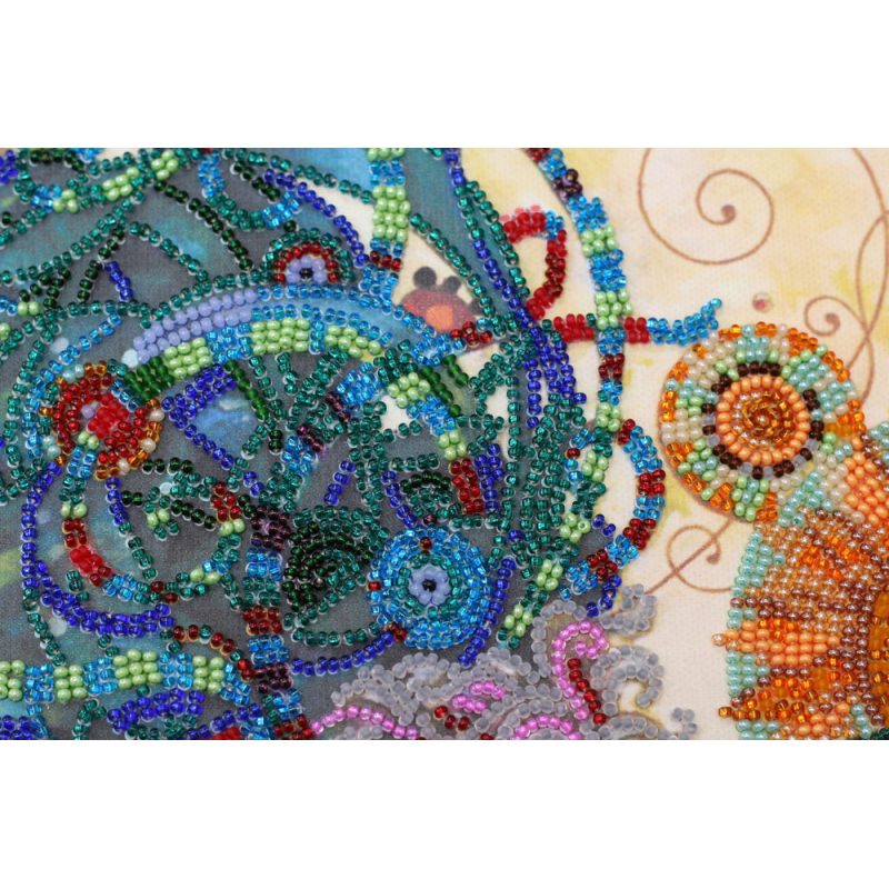 Bead Embroidery Kit on Art Canvas "Cock-a-doodle-doo!"