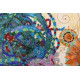 Bead Embroidery Kit on Art Canvas "Cock-a-doodle-doo!"