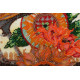 Bead Embroidery Kit on Art Canvas "Cock-a-doodle-doo!"