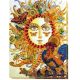 Bead Embroidery Kit on Art Canvas "Sunrise"