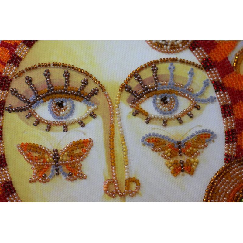 Bead Embroidery Kit on Art Canvas "Sunrise"