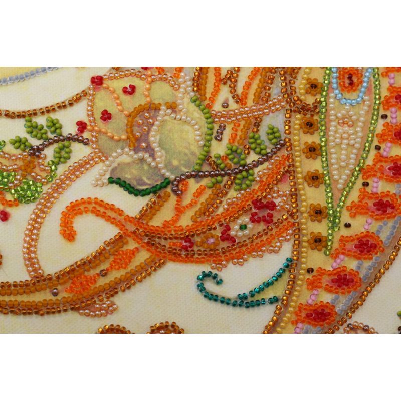 Bead Embroidery Kit on Art Canvas "Sunrise"