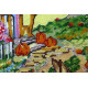 Bead Embroidery Kit on Art Canvas "Fabulous autumn"