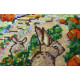 Bead Embroidery Kit on Art Canvas "Fabulous autumn"