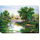 Bead Embroidery Kit on Art Canvas "Dawn"
