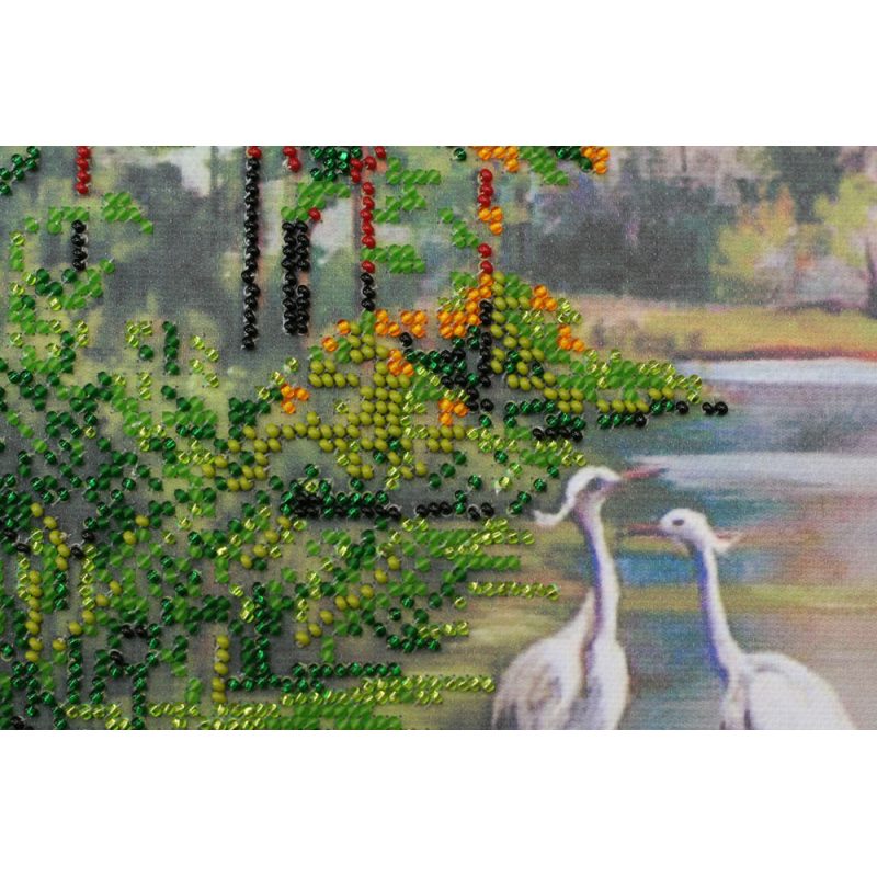 Bead Embroidery Kit on Art Canvas "Dawn"