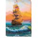 Bead Embroidery Kit on Art Canvas "On the waves"